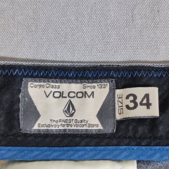 Volcom pants men's size 34 grey colour Frickin Modern Chino Pants style#A1131008 - Picture 6 of 15